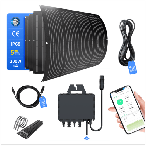 RC Plug & Play Flexiable 800Wp/800W Micro Solar Storage System